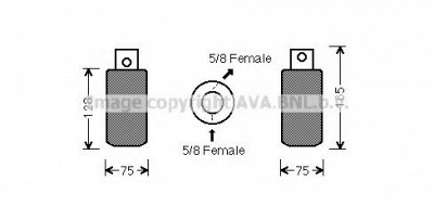 AVA QUALITY COOLING vwd314 -  Осушитель, кондиционер